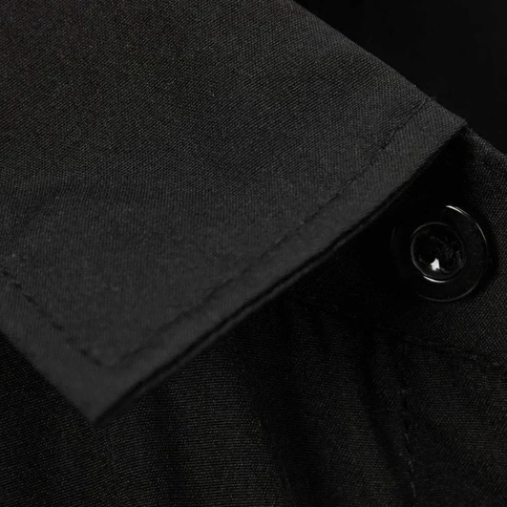 Casual Men's Black Shirt - Picture 6 of 8